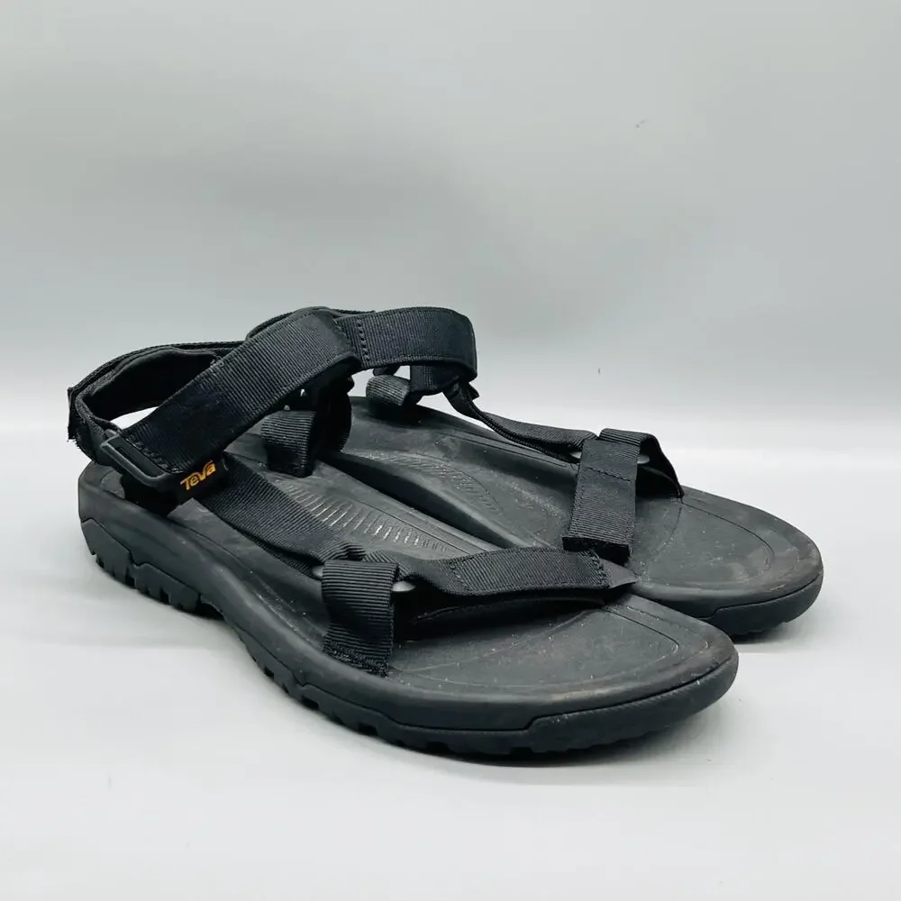 Teva Sandals Mens 12 Black Adjustable Strap Sport Hiking Outdoor Shoes Comfort
